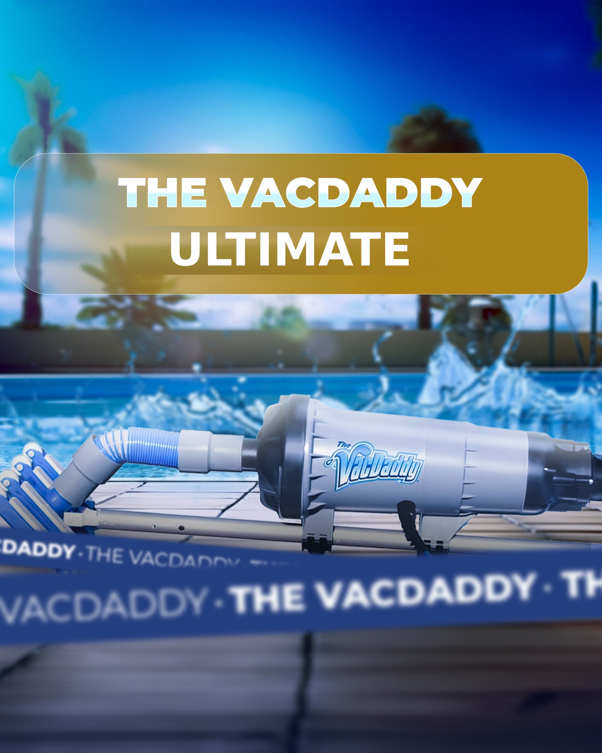 The Ultimate Bundle adds all items from the Deluxe Bundle plus a Vacuum Hose, a Backwash Hose, a 3 x 17 Titan Aluminum Pole, and our BattDaddy Lithium Ion battery. This is the whole kit and caboodle!